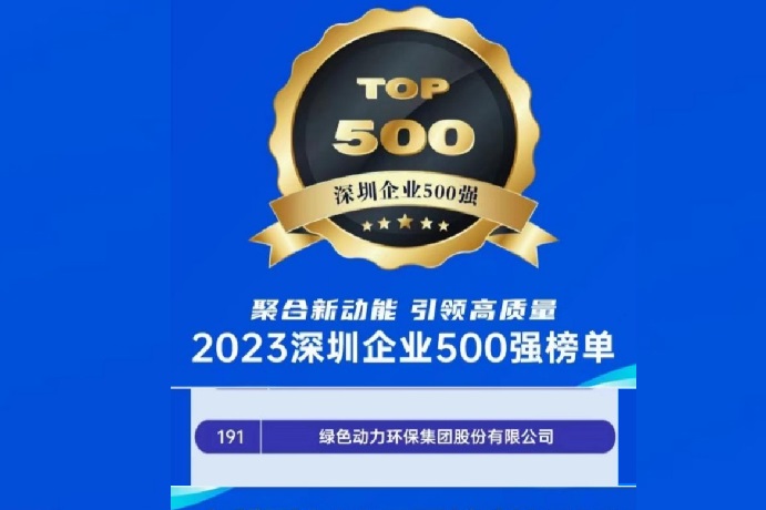 2023深圳企业500强榜单宣布 九州ku酷游位列第191名